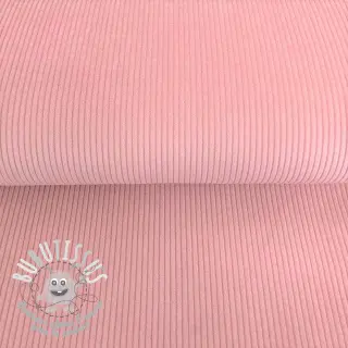 Tissu velours cotelé rose