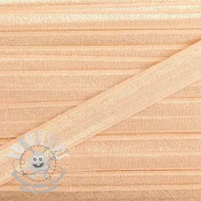 Biais élastique 15 mm peach
