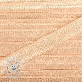 Biais élastique 15 mm peach