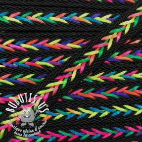 Cordon coton macramé NEON black