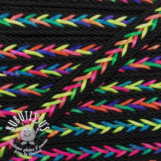 Cordon coton macramé NEON black