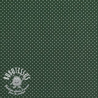 Tissu coton Petit dots dark green