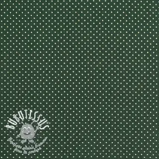 Tissu coton Petit dots dark green