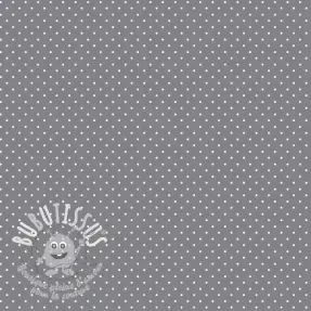 Tissu coton Petit dots grey