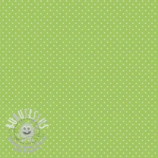 Tissu coton Petit dots lime