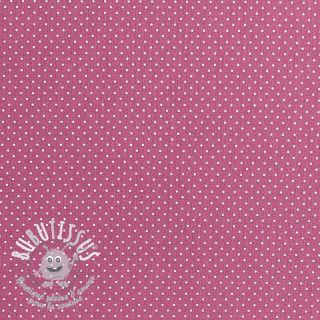 Tissu coton Petit dots mauve