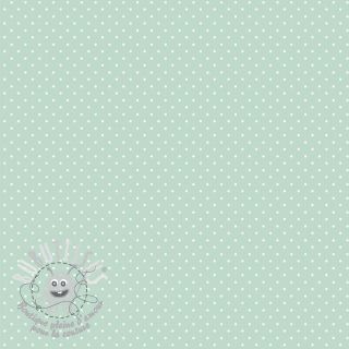 Tissu coton Petit dots mint