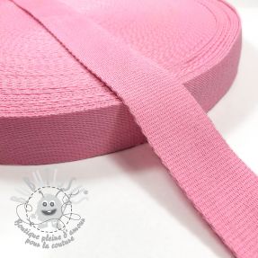 Sangle coton 4 cm pink