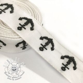 Ruban Anchor white/black