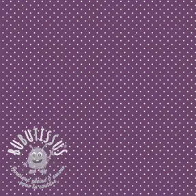 Tissu coton Petit dots purple