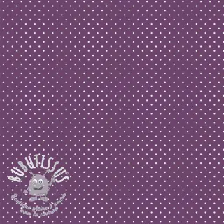 Tissu coton Petit dots purple