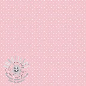 Tissu coton Petit dots rose