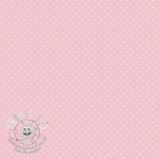 Tissu coton Petit dots rose
