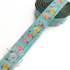 Ruban Bird song light blue