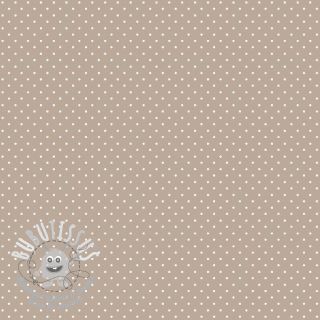 Tissu coton Petit dots sand