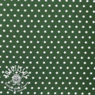 Tissu coton Petit stars dark green