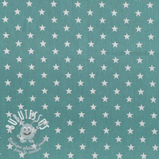 Tissu coton Petit stars fresh sage