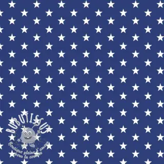 Tissu coton Petit stars cobalt