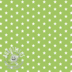 Tissu coton Petit stars lime