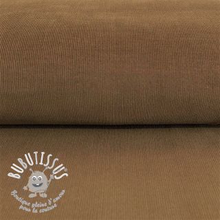 Tissu velours cotelé fin camel