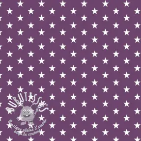 Tissu coton Petit stars purple