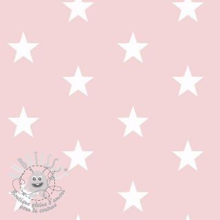 Tissu coton Stars light rose