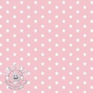 Tissu coton Petit stars rose