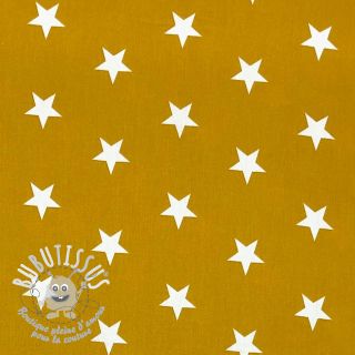 Tissu coton Stars ochre