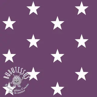 Tissu coton Stars purple