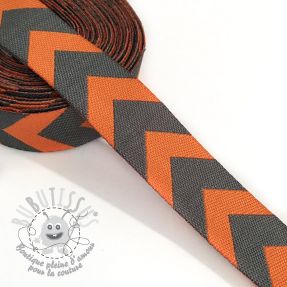 Ruban Chevron orange