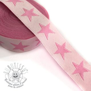 Ruban Stars light pink/pink