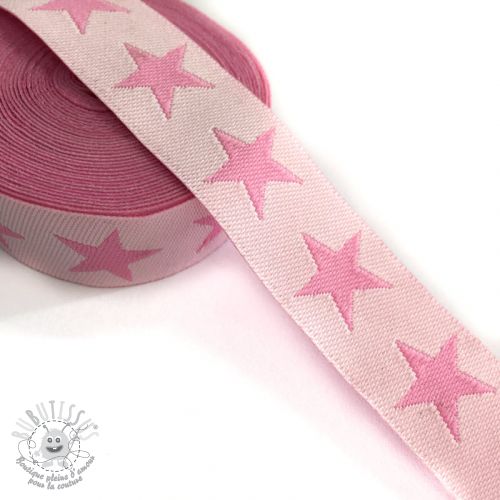 Ruban Stars light pink/pink