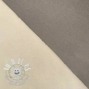 Simili cuir suédine ALASKA ecru/taupe