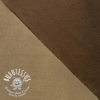 Simili cuir suédine ALASKA chocolat/daim