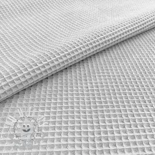 Tissu nid d’abeille light grey