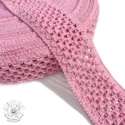 Élastique tricoté 5 cm pink