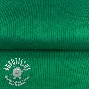 Tissu velours cotelé emerald