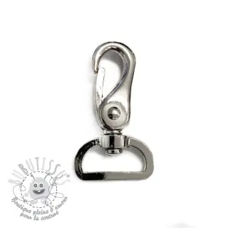 Mousqueton 25 mm silver