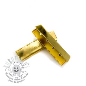 Embout pour sangle métal 40 mm gold