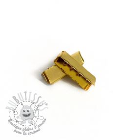 Embout pour sangle métal 25 mm gold