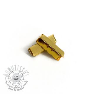 Embout pour sangle métal 25 mm gold