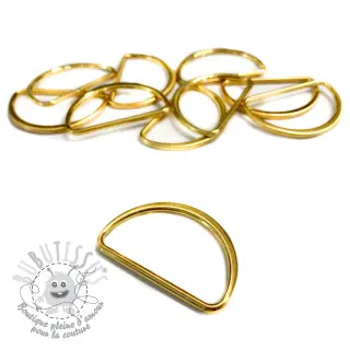 Anneau en D 40 mm gold