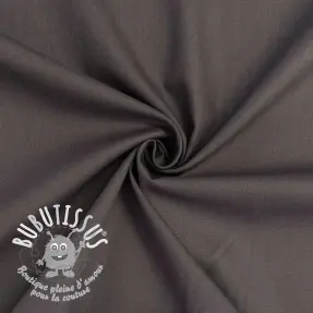 Tissu Popeline de coton dark grey