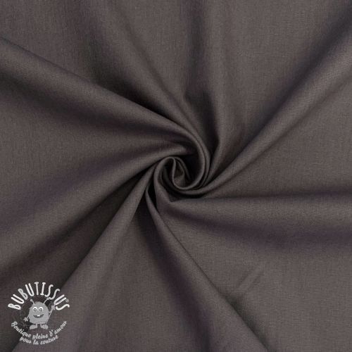 Tissu Popeline de coton dark grey