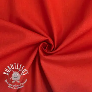 Tissu Popeline de coton red