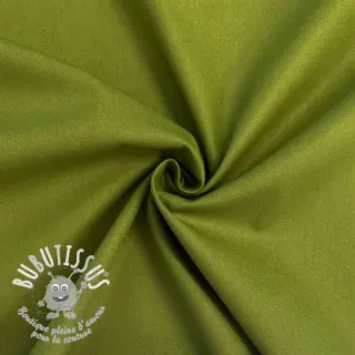 Tissu Popeline de coton green