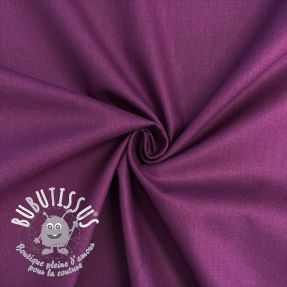 Tissu Popeline de coton dark purple