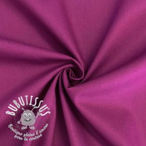 Tissu Popeline de coton violet