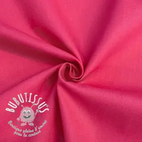 Tissu Popeline de coton pink