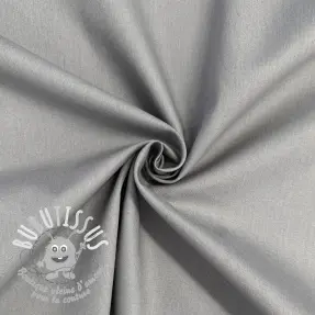 Tissu Popeline de coton rock grey